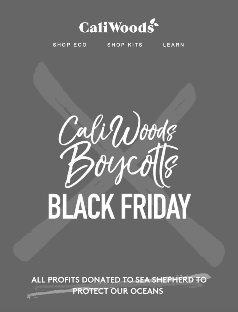 Caliwood's Black Friday Email Marketing